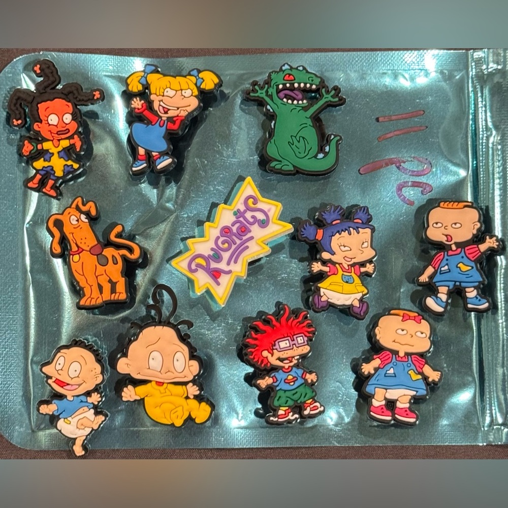 RugRats Character 11pc Shoe Charm Set NWOT